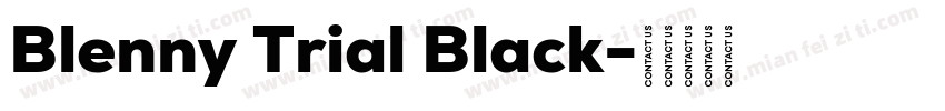 Blenny Trial Black字体转换
